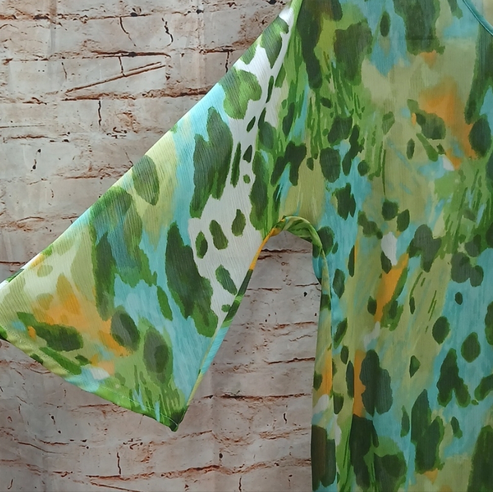 Isaac Mizrahi Multicolor Abstract Blouse - Picture 5 of 9